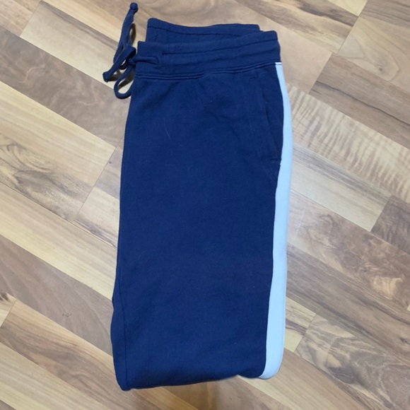 Pair of GAP blue terry joggers w/white stripe down legs. - Picture 4 of 13